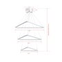 OPVIQ LED luster Trinity Triangle Set White Body White Light - slika 5