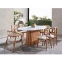 HANAH HOME Trpezarijski sto i stolice Soho White Natural - slika 2