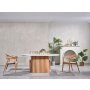 HANAH HOME Trpezarijski sto i stolice Soho White Natural - slika 3