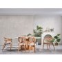 HANAH HOME Trpezarijski sto i stolice Soho White Natural - slika 4