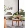 HANAH HOME Trpezarijski sto i stolice Soho White Natural - slika 5