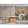 HANAH HOME Trpezarijski sto i stolice Pera White Natural - slika 2