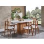 HANAH HOME Trpezarijski sto i stolice Pera White Natural - slika 4