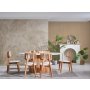 HANAH HOME Trpezarijski sto i stolice Pera White Natural - slika 1