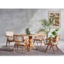 HANAH HOME Trpezarijski sto i stolice Roma Natural - slika 2