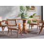 HANAH HOME Trpezarijski sto i stolice Roma Natural - slika 3
