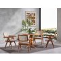HANAH HOME Trpezarijski sto i stolice Roma Natural - slika 1