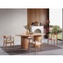 HANAH HOME Trpezarijski sto i stolice Napoli Natural - slika 2