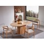HANAH HOME Trpezarijski sto i stolice Atlantis Natural - slika 3