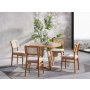 HANAH HOME Trpezarijski sto i stolice Puffy Natural - slika 2