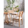 HANAH HOME Trpezarijski sto i stolice Puffy Natural - slika 4
