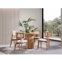 HANAH HOME Trpezarijski sto i stolice Lova Natural - slika 2