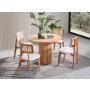 HANAH HOME Trpezarijski sto i stolice Lova Natural - slika 3