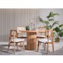 HANAH HOME Trpezarijski sto i stolice Lova Natural - slika 1
