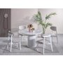 HANAH HOME Trpezarijski sto i stolice Aqua White - slika 2