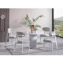 HANAH HOME Trpezarijski sto i stolice Aqua White - slika 3