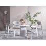 HANAH HOME Trpezarijski sto i stolice Aqua White - slika 1