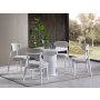 HANAH HOME Trpezarijski sto i stolice Silva White - slika 2
