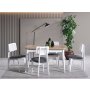 HANAH HOME Trpezarijski sto i stolice Milla White Natural - slika 2
