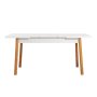 HANAH HOME Trpezarijski sto Santiago Masa Atlantic White - slika 4