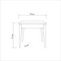 HANAH HOME Trpezarijski sto Oliver Kare Black Barok - slika 3