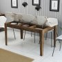HANAH HOME Trpezarijski sto Milan 515 Walnut White - slika 3