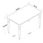 HANAH HOME Trpezarijski sto JA104 2598 - slika 5