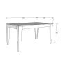 HANAH HOME Trpezarijski sto Bud Black Marble - slika 5