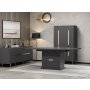 HANAH HOME Trpezarijski sto Jose Anthracite - slika 2