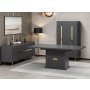 HANAH HOME Trpezarijski sto Jose Anthracite - slika 4