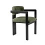 HANAH HOME Trpezarijska stolica Mistral Black Dark Green - slika 4