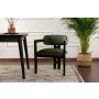 HANAH HOME Trpezarijska stolica Mistral Black Dark Green - slika 1