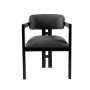 HANAH HOME Trpezarijska stolica Mistral Black Dark Grey - slika 3