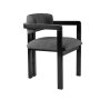 HANAH HOME Trpezarijska stolica Mistral Black Dark Grey - slika 4