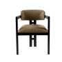 HANAH HOME Trpezarijska stolica Mistral Black Green - slika 3