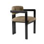 HANAH HOME Trpezarijska stolica Mistral Black Green - slika 4