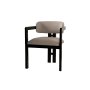 HANAH HOME Trpezarijska stolica Mistral Black Light Grey - slika 2