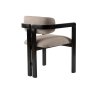 HANAH HOME Trpezarijska stolica Mistral Black Light Grey - slika 5