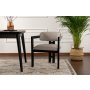HANAH HOME Trpezarijska stolica Mistral Black Light Grey - slika 1