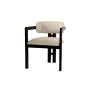 HANAH HOME Trpezarijska stolica Mistral Black Off White - slika 2