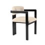 HANAH HOME Trpezarijska stolica Mistral Black Off White - slika 4