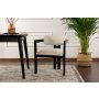 HANAH HOME Trpezarijska stolica Mistral Black Off White - slika 1