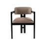 HANAH HOME Trpezarijska stolica Mistral Black Sand Beige - slika 3