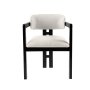 HANAH HOME Trpezarijska stolica Mistral Black White - slika 3