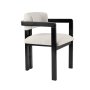 HANAH HOME Trpezarijska stolica Mistral Black White - slika 4