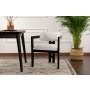 HANAH HOME Trpezarijska stolica Mistral Black White - slika 1