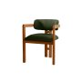 HANAH HOME Trpezarijska stolica Mistral Oak Dark Green - slika 2