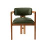 HANAH HOME Trpezarijska stolica Mistral Oak Dark Green - slika 3