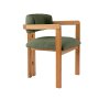 HANAH HOME Trpezarijska stolica Mistral Oak Dark Green - slika 4