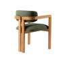 HANAH HOME Trpezarijska stolica Mistral Oak Dark Green - slika 5